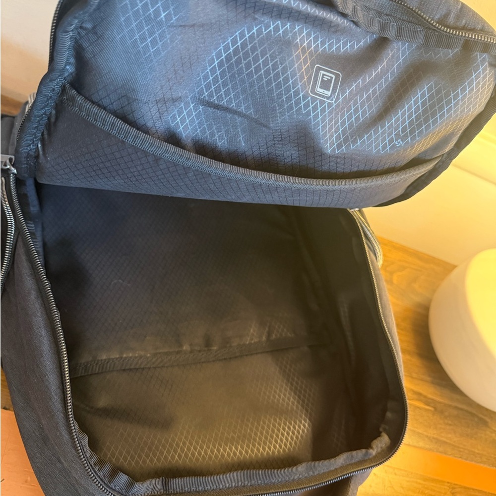Samsonite Modern Utility Double Shot Backpack, Charcoal Heather, Ripstop Polyest - Picture 6 of 8